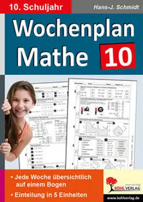 Schmidt |  Wochenplan Mathe / Klasse 10 | Buch |  Sack Fachmedien