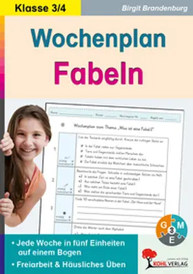 Brandenburg |  Wochenplan Fabeln / Klasse 3-4 | Buch |  Sack Fachmedien