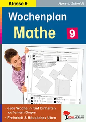 Schmidt |  Wochenplan Mathe / Klasse 8 | Buch |  Sack Fachmedien