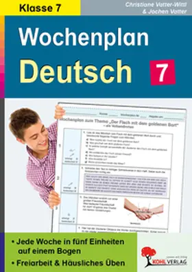 Vatter-Wittl / Vatter |  Wochenplan Deutsch / 7. Schuljahr | Buch |  Sack Fachmedien