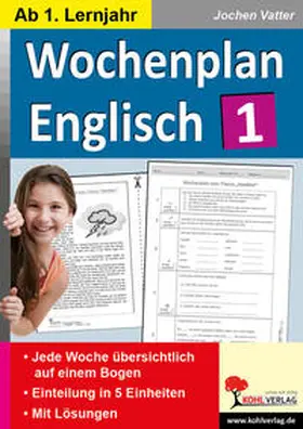 Vatter |  Wochenplan Englisch 1 | Buch |  Sack Fachmedien