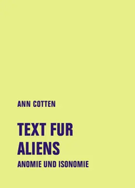 Cotten / Dittmer / Laura |  Text fur Aliens | Buch |  Sack Fachmedien