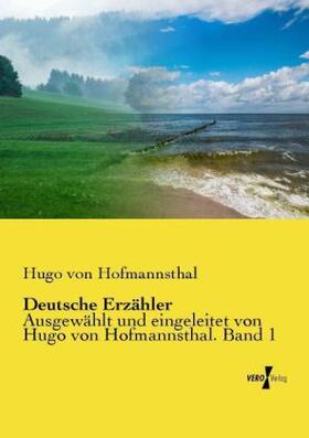 Hofmannsthal |  Deutsche Erzähler | Buch |  Sack Fachmedien