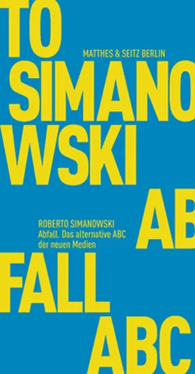 Simanowski |  Abfall | Buch |  Sack Fachmedien