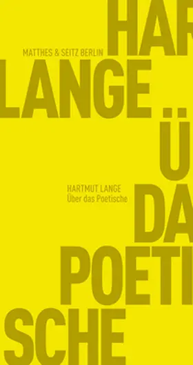 Lange |  Über das Poetische | Buch |  Sack Fachmedien