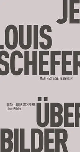 Schefer |  Über Bilder | Buch |  Sack Fachmedien