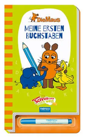  Trötsch Die Maus Schreib und wisch weg Buchstaben | Buch |  Sack Fachmedien