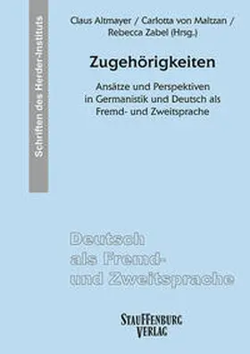 Altmayer / von Maltzan / Zabel |  Zugehörigkeiten | Buch |  Sack Fachmedien