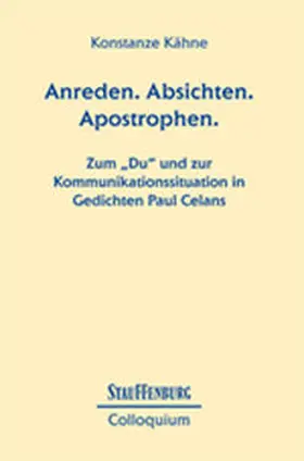 Kähne |  Anreden. Absichten. Apostrophen. | Buch |  Sack Fachmedien
