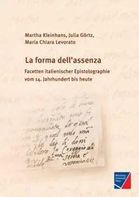 Kleinhans / Görtz / Levorato |  La forma dell'assenza | Buch |  Sack Fachmedien