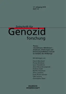Brehl / Platt |  Zeitschrift für Genozidforschung. 17. Jg. 2019 Heft 1/2 | Buch |  Sack Fachmedien
