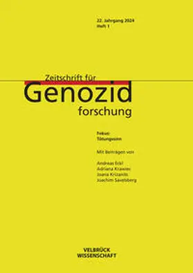 Dabag / Platt |  Zeitschrift für Genozidforschung 22. Jahrgang 2024, Heft 1 | Buch |  Sack Fachmedien