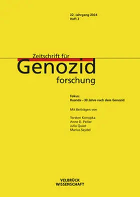 Dabag / Platt |  Zeitschrift für Genozidforschung, 22. Jahrgang 2024, Heft 2 | Buch |  Sack Fachmedien