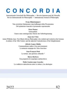 Fornet-Betancourt, |  Concordia – Internationale Zeitschrift für Philosophie 82 | Buch |  Sack Fachmedien