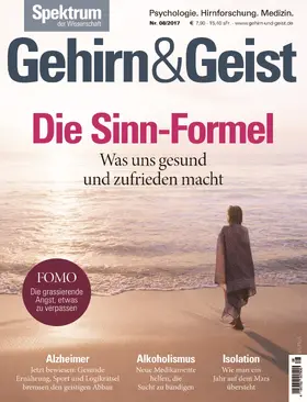  Gehirn&Geist 8/2017 -Die Sinn-Formel | eBook | Sack Fachmedien