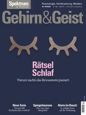  Gehirn&Geist 4/22 - Rätsel Schlaf | eBook | Sack Fachmedien