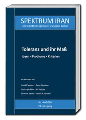 Kulturabteilung der Botschaft der Islamischen Republik Iran in Berlin |  Toleranz und ihr Maß | Buch |  Sack Fachmedien