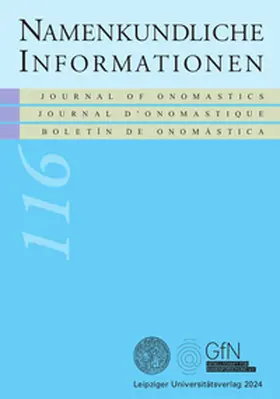 Aehnlich / Prinz / Rampl |  Namenkundliche Informationen 116 | Buch |  Sack Fachmedien
