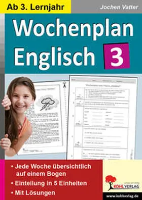 Vatter |  Wochenplan Englisch 3 | Buch |  Sack Fachmedien