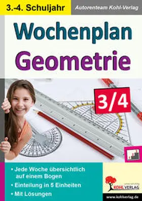  Wochenplan Geometrie / Klasse 3-4 | Buch |  Sack Fachmedien