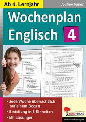 Vatter |  Wochenplan Englisch 4 | Buch |  Sack Fachmedien