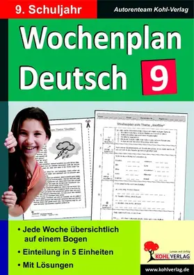  Wochenplan Deutsch / Klasse 9 | eBook | Sack Fachmedien