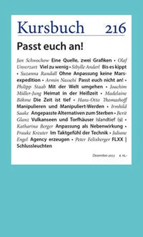 Nassehi / Felixberger / Anderl |  Kursbuch 216 | Buch |  Sack Fachmedien