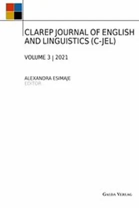 Esimaje |  CLAREP JOURNAL OF ENGLISH AND LINGUISTICS (C-JEL) | eBook | Sack Fachmedien