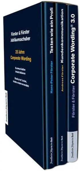 Förster |  25 Jahre Corporate Wording®: Der Jubiläumsschuber | Buch |  Sack Fachmedien