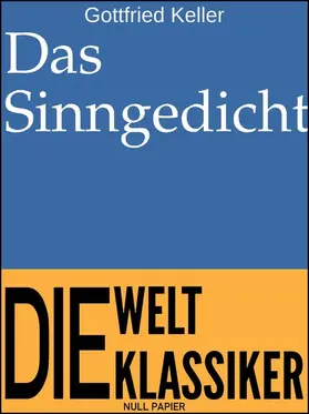 Keller / Schulze |  Das Sinngedicht | eBook | Sack Fachmedien