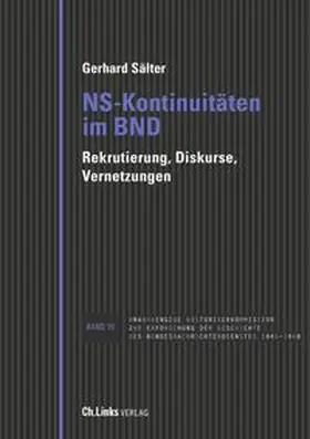 Sälter |  NS-Kontinuitäten im BND | Buch |  Sack Fachmedien