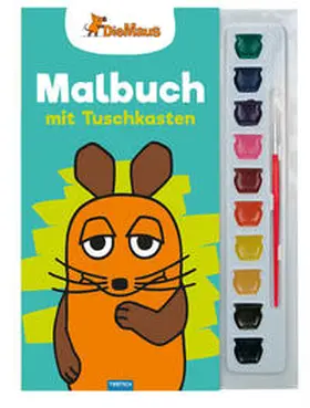  Trötsch Die Maus Malbuch mit Tuschkasten und Pinsel | Buch |  Sack Fachmedien