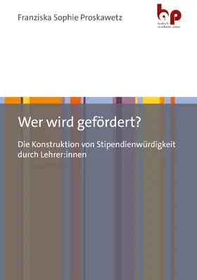 Proskawetz |  Wer wird gefördert? | Buch |  Sack Fachmedien