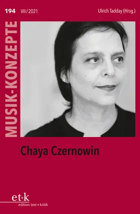 Tadday |  Chaya Czernowin | eBook | Sack Fachmedien