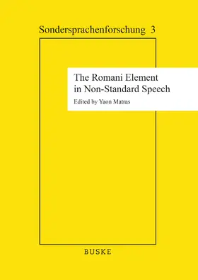 Matras |  The Romani Element in Non-Standard Speech | eBook | Sack Fachmedien