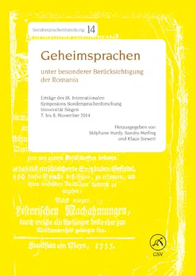 Hardy / Herling / Siewert |  Geheimsprachen unter besonderer Berücksichtigung der Romania | eBook | Sack Fachmedien