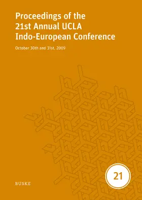 Jamison / Melchert / Vine |  Proceedings of the 21st Annual UCLA Indo-European Conference | eBook | Sack Fachmedien