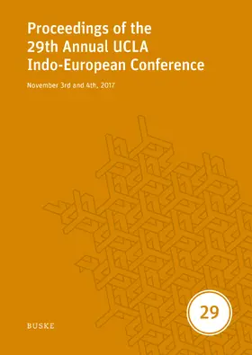 Goldstein / Jamison / Vine |  Proceedings of the 29th Annual UCLA Indo-European Conference | Buch |  Sack Fachmedien
