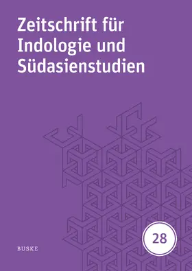 Oberlies / Harder |  Zeitschrift für Indologie und  Südasienstudien 28 | Buch |  Sack Fachmedien