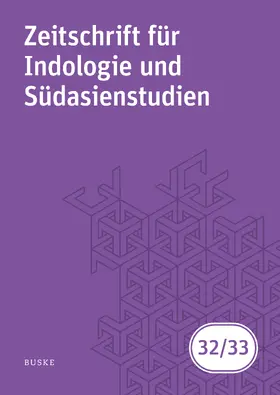 Oberlies / Harder |  Zeitschrift für Indologie und Südasienstudien 32/33 | Buch |  Sack Fachmedien