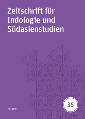Harder / Hüsken |  Zeitschrift für Indologie und Südasienstudien 35 | Buch |  Sack Fachmedien