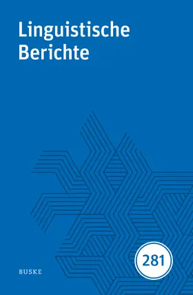Steinbach / Meister / Grewendorf |  Linguistische Berichte Heft 281 | eBook | Sack Fachmedien