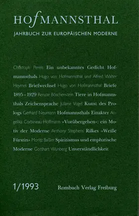 Neumann / Renner / Schnitzler |  Hofmannsthal Jahrbuch zur Europäischen Moderne | Buch |  Sack Fachmedien