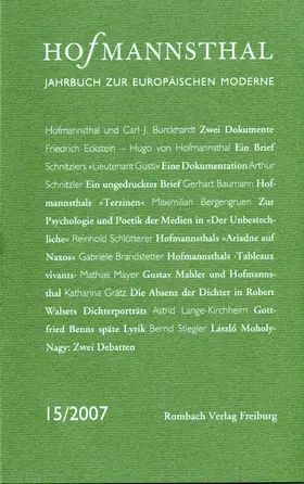 Neumann / Renner / Schnitzler |  Hofmannsthal Jahrbuch zur Europäischen Moderne | Buch |  Sack Fachmedien