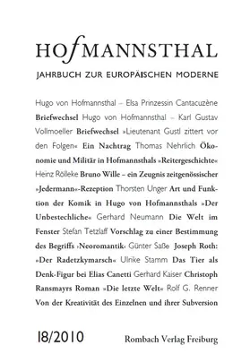 Neumann / Renner / Schnitzler |  Hofmannsthal Jahrbuch zur Europäischen Moderne | Buch |  Sack Fachmedien