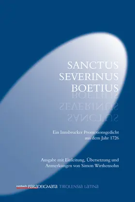 Wirthensohn |  Sanctus Severinus Boetius | Buch |  Sack Fachmedien