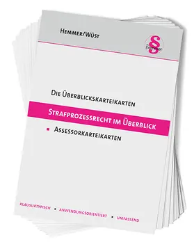 Hemmer / Wüst | Assessor Karteikarten StrafprozessR i. Überblick | Sonstiges | 978-3-96838-042-1 | sack.de