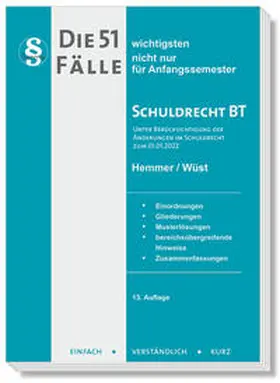 Hemmer / Wüst / Alquen |  Die 51 Fälle Schuldrecht BT | Buch |  Sack Fachmedien