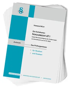 Hemmer / Wüst |  Karteikarte Schuldrecht AT I | Buch |  Sack Fachmedien
