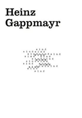 Gappmayr |  Cahier 001: Heinz Gappmayr | Buch |  Sack Fachmedien